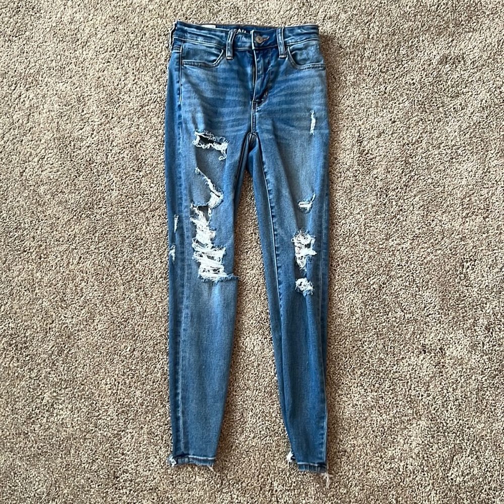 USED American Eagle Jeans, Size 00 Short Next Level Stretch